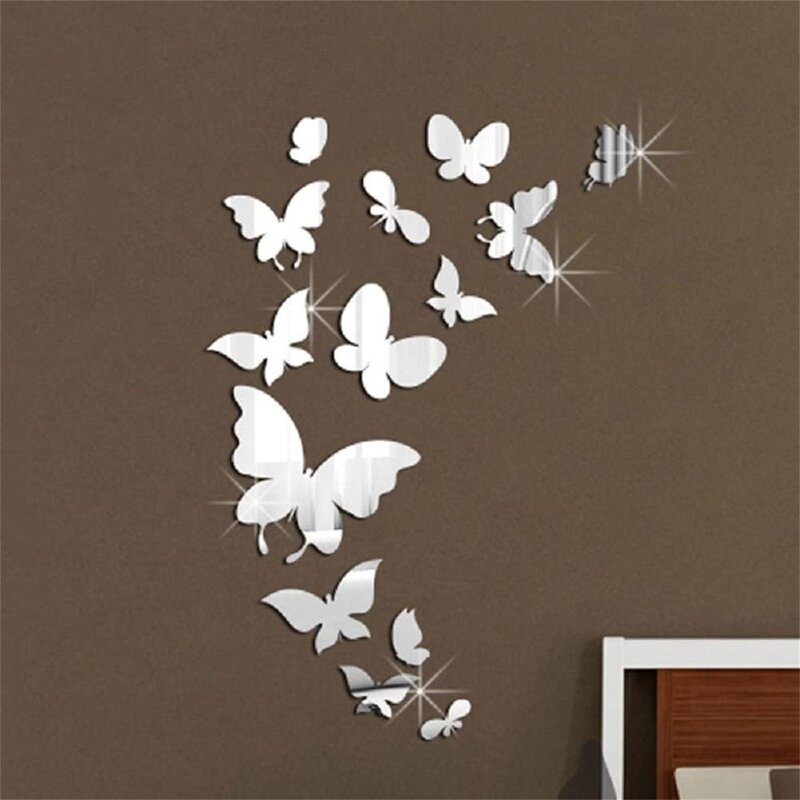 Acrylic mirror wall stickers