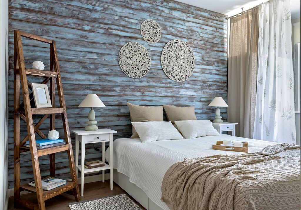 Accent wall made of wood