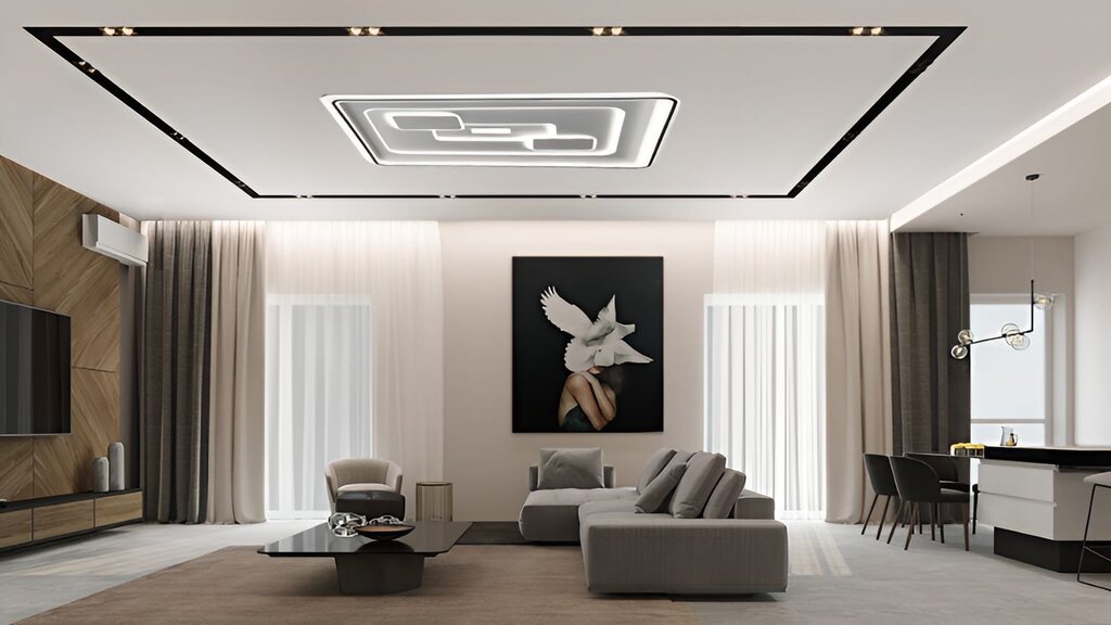 Acoustic stretch ceiling