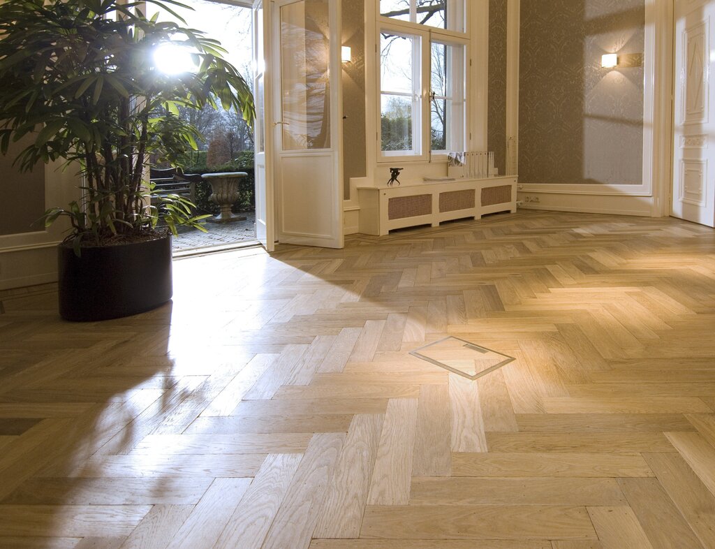 English spruce parquet oak