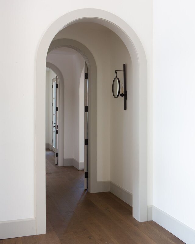 Arched baseboard