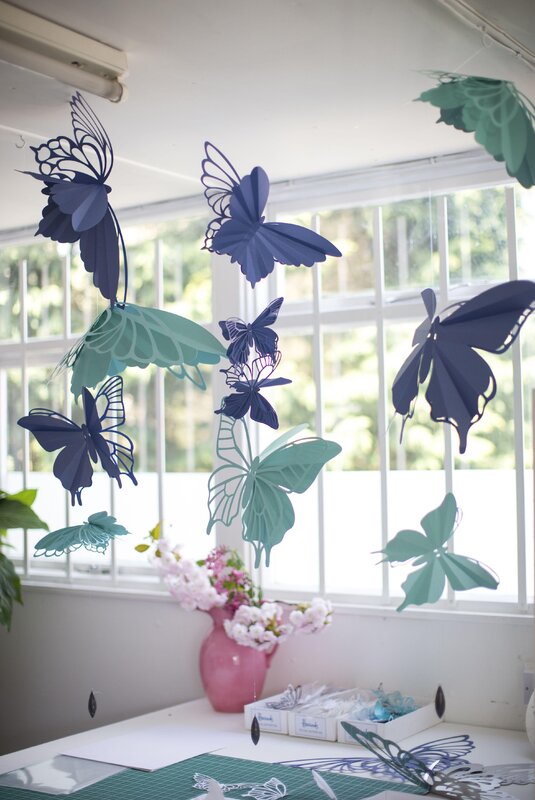 Butterflies on the windows