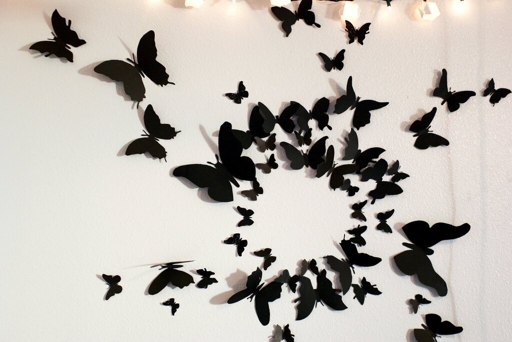 Butterflies on the ceiling decor