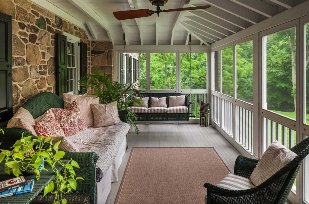 Balcony terrace in a private house