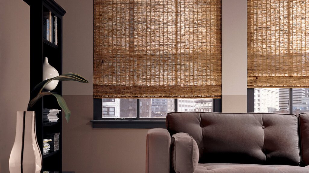 Bamboo roller blinds