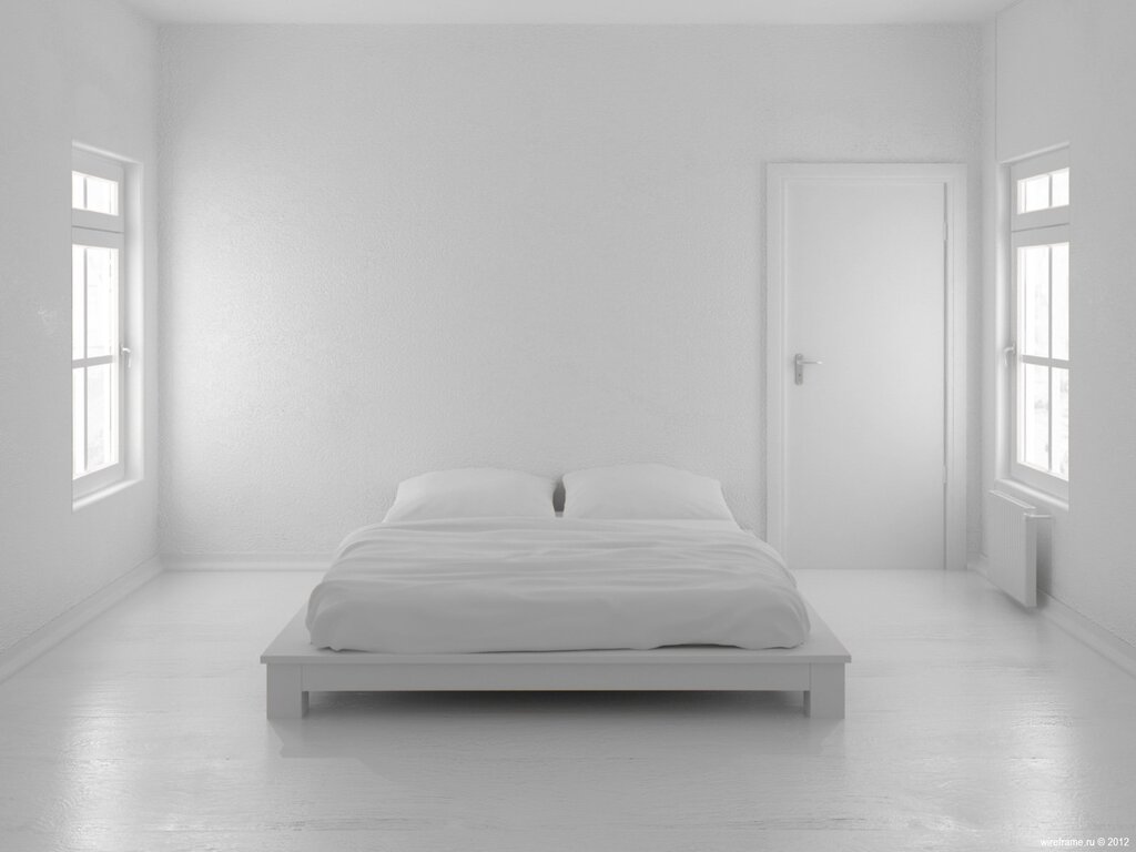 A white room without furniture