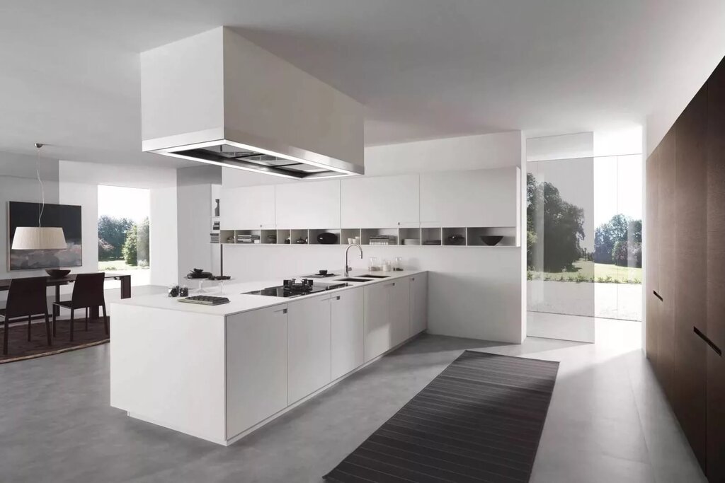 White High-tech Kitchen