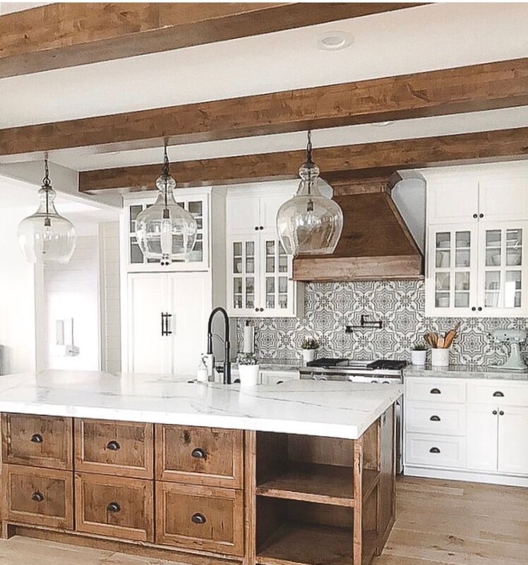 White kitchen in a country house