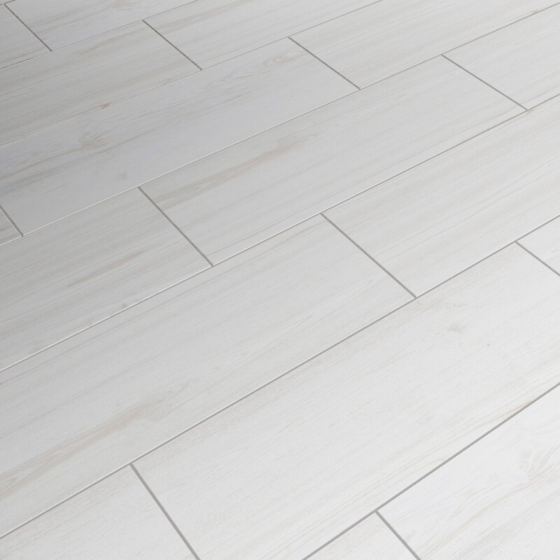 White matte floor tile