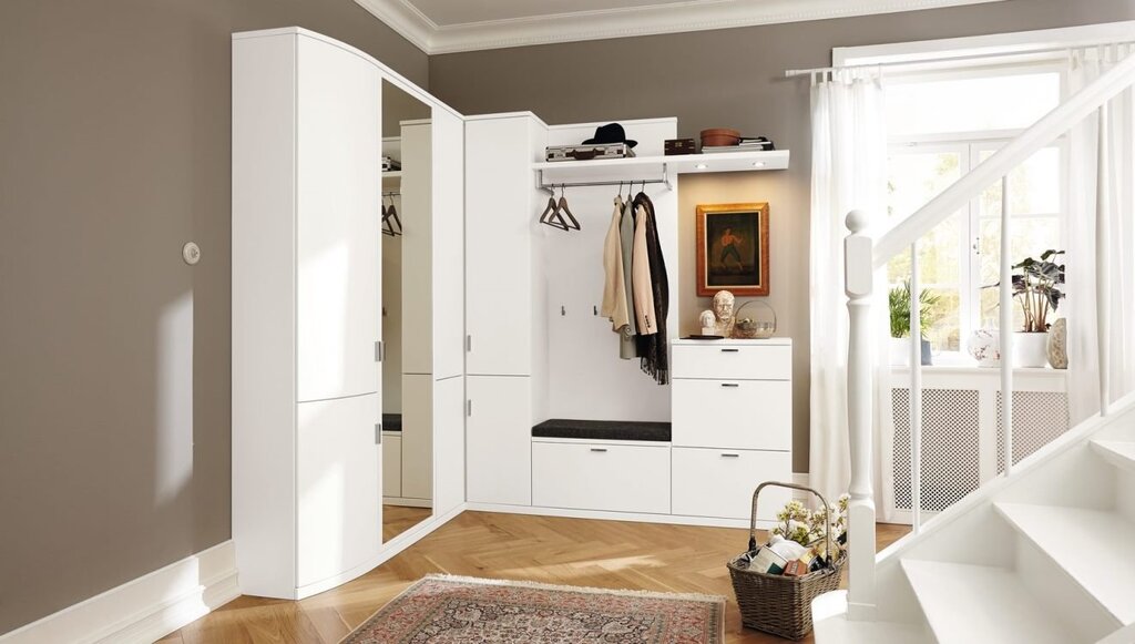 White furniture for the hallway