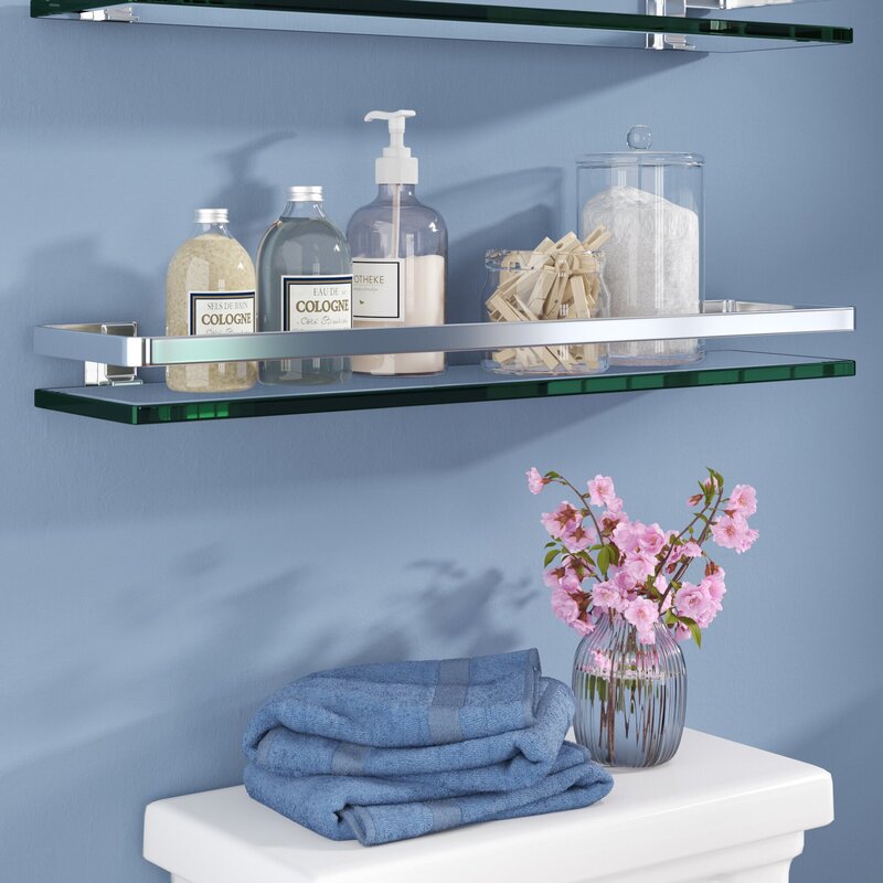 A white shelf for the bathroom