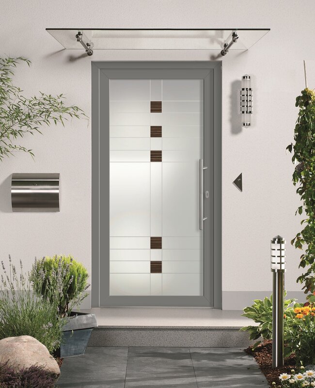 White entrance door