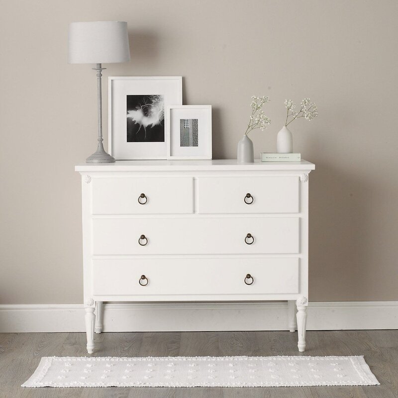 White dresser in the interior