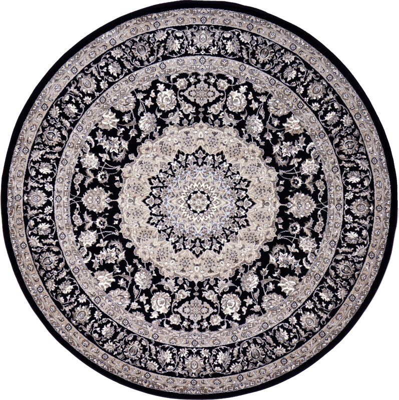 White round rug