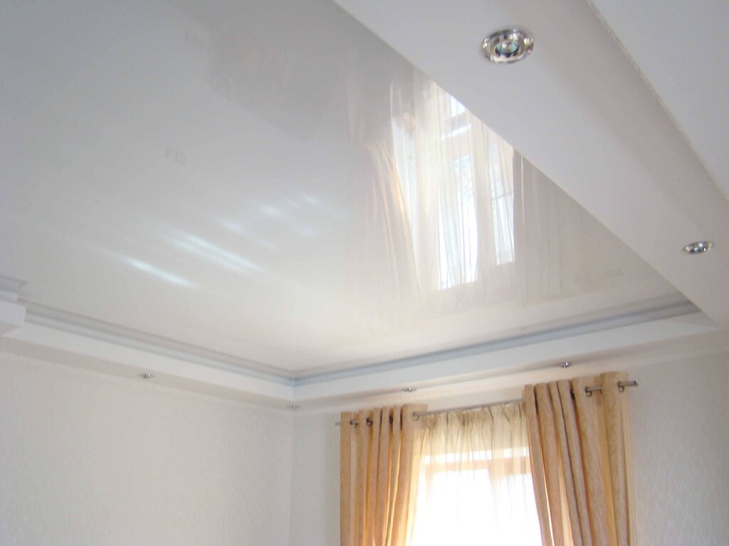 White matte ceiling