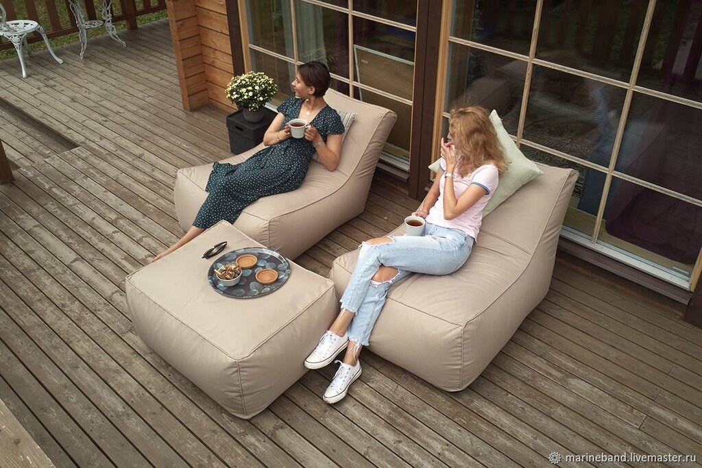 Bean bag sofa for the balcony