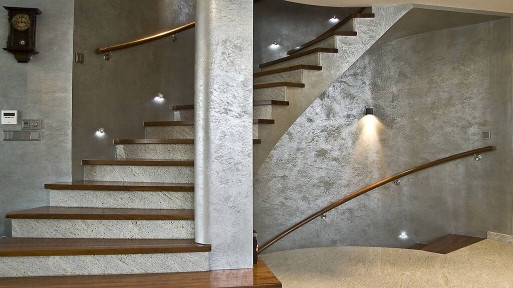 Concrete staircase