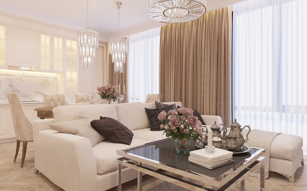 Beige living room