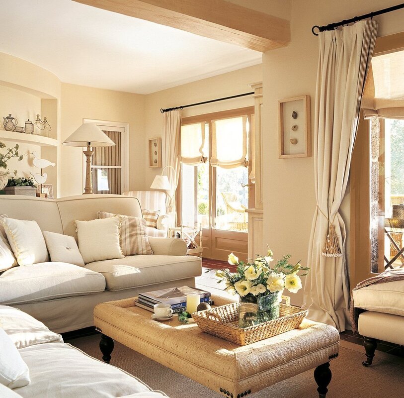 Beige color in the interior