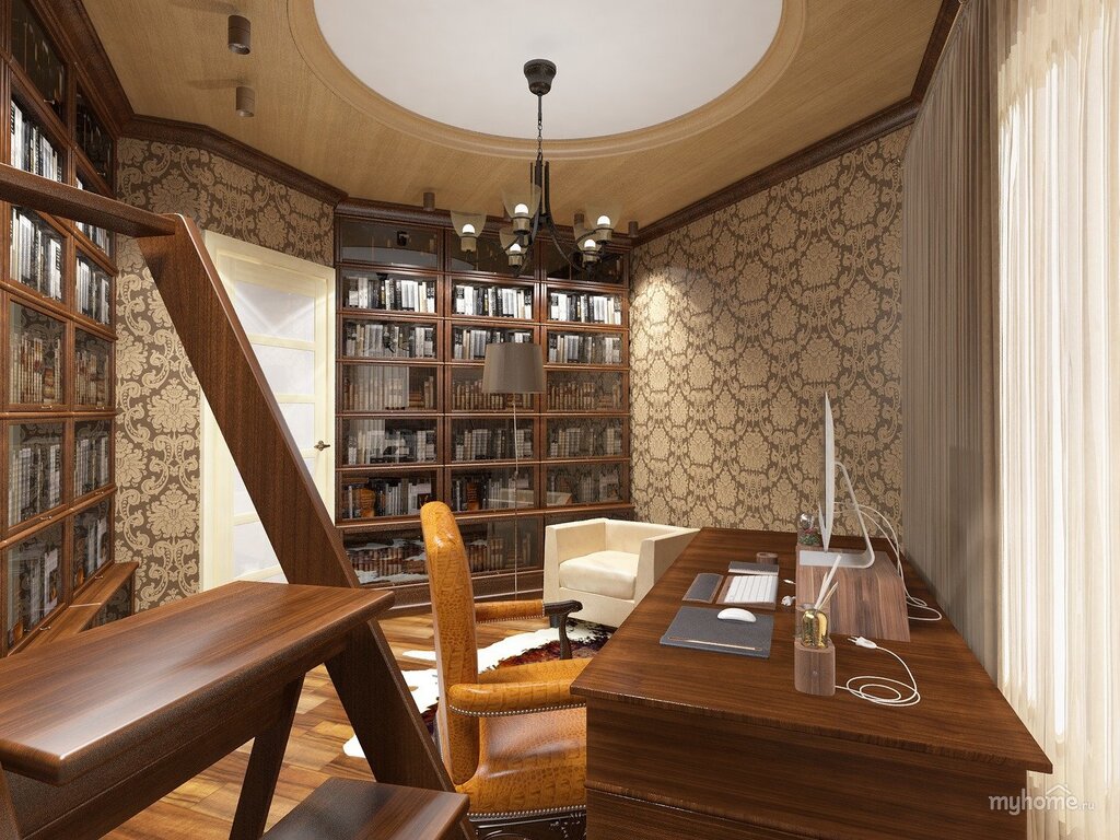 A library in a private house