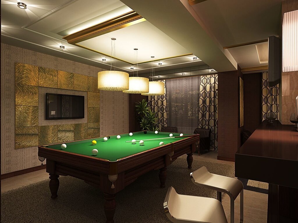 Billiard room in a private house