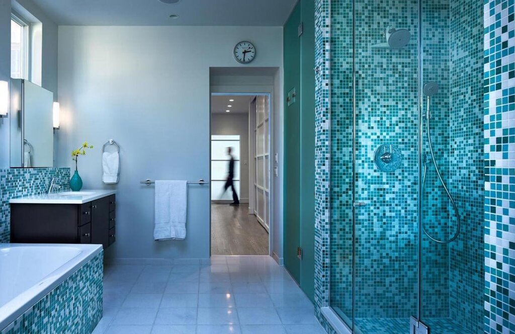 Turquoise tile