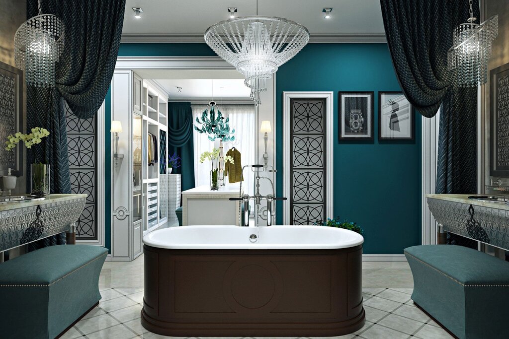 Turquoise bathroom