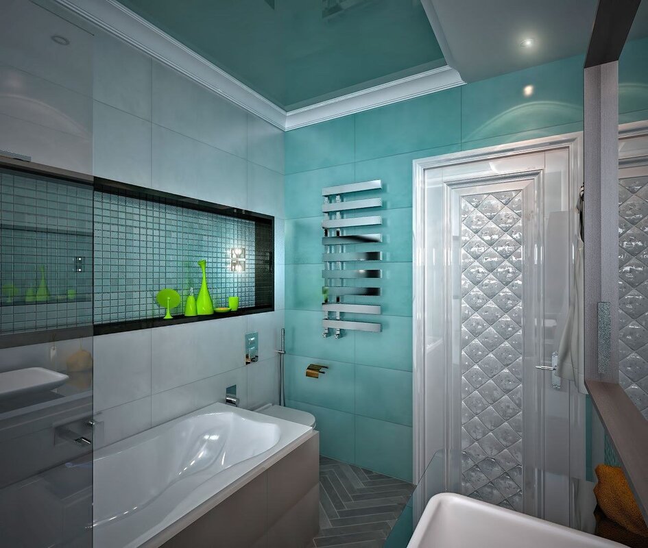 Turquoise bathroom