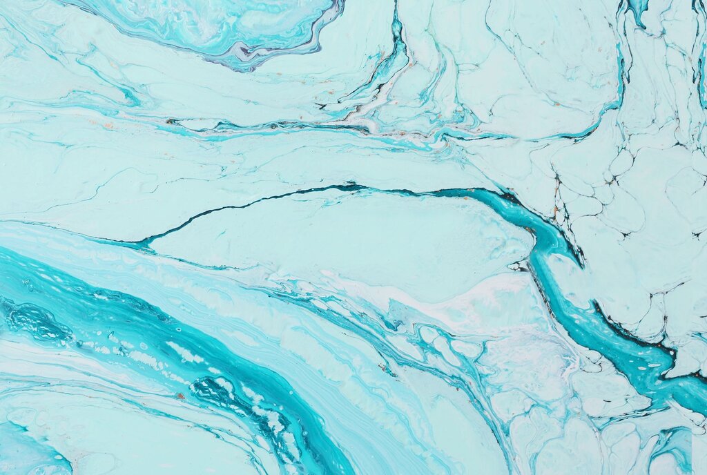 Turquoise marble