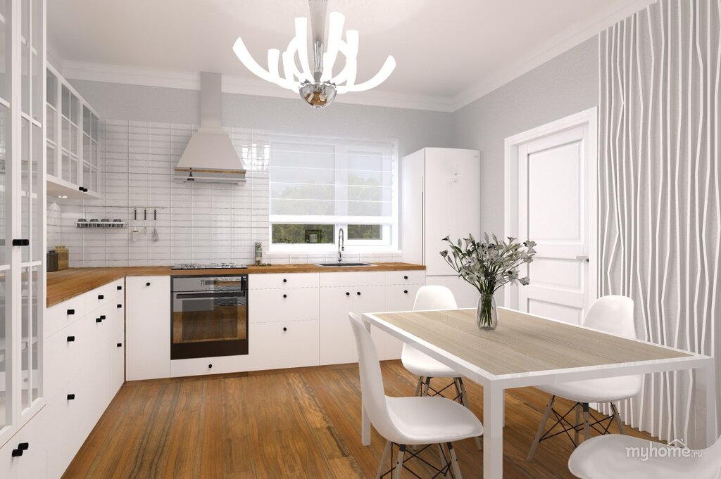 Large white kitchen