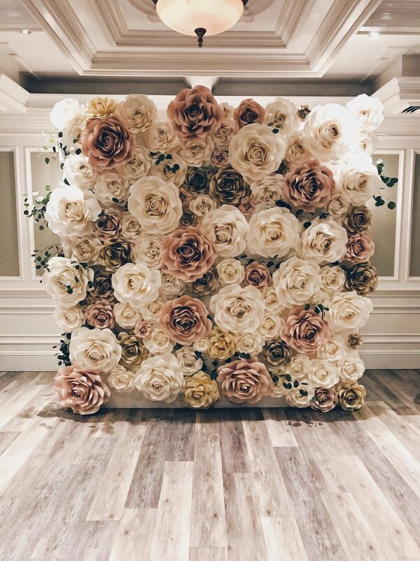 Paper flowers for decoration