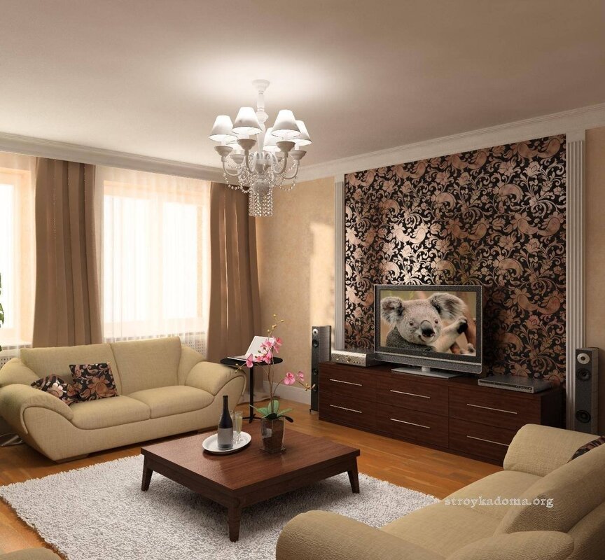 Budget living room interior