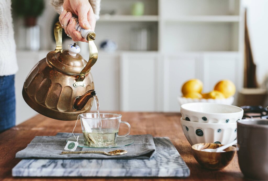 Tea in the kitchen