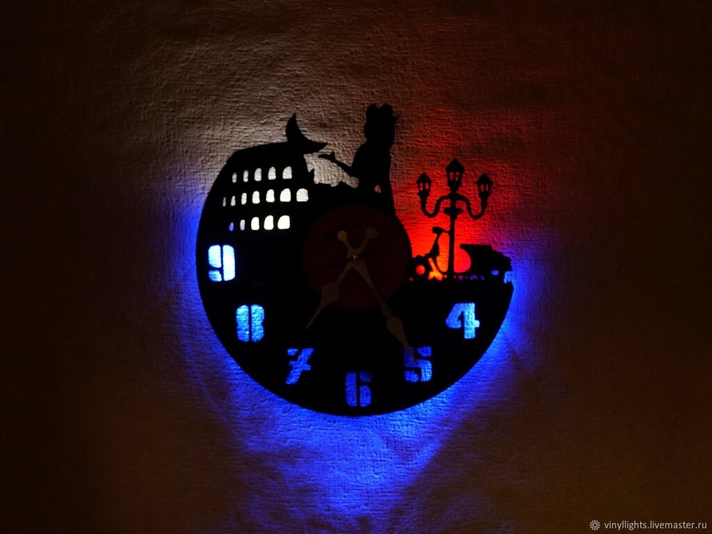 Wall clock with backlight