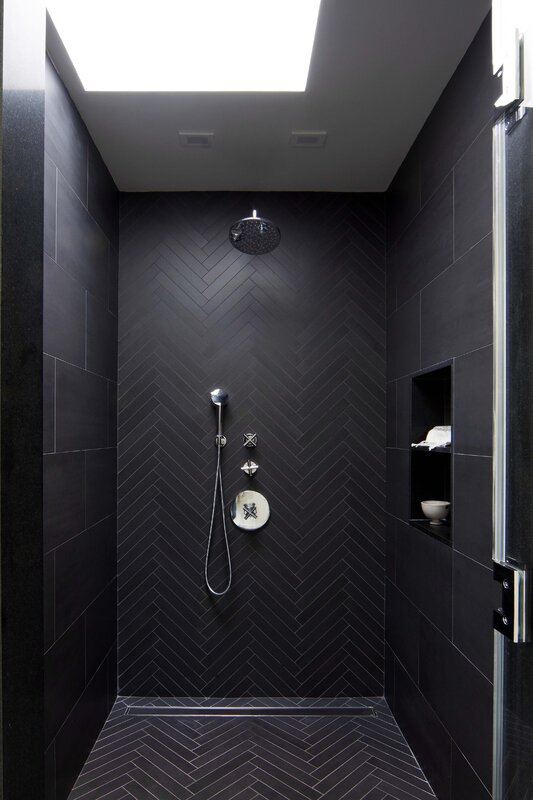 Black shower room