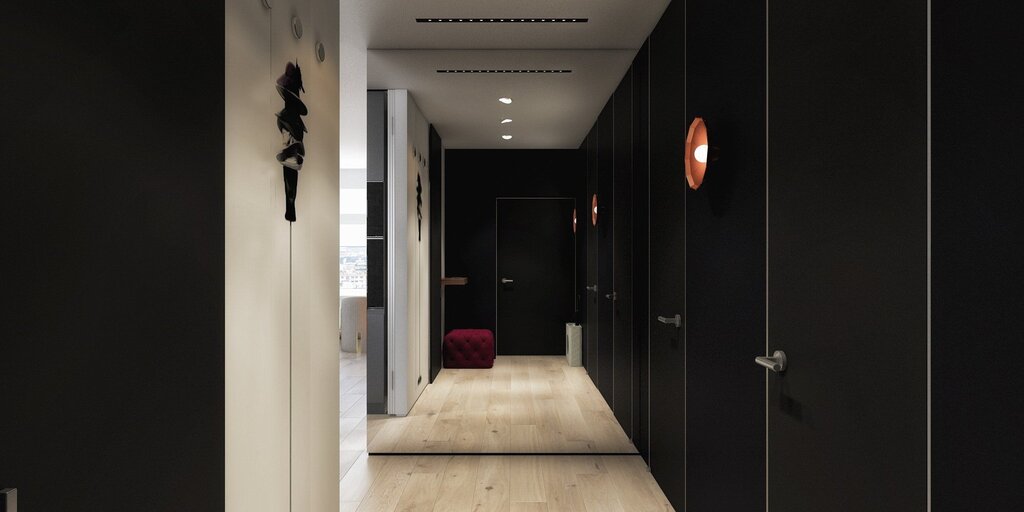 Black hallway