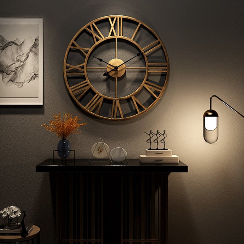 Black wall clock