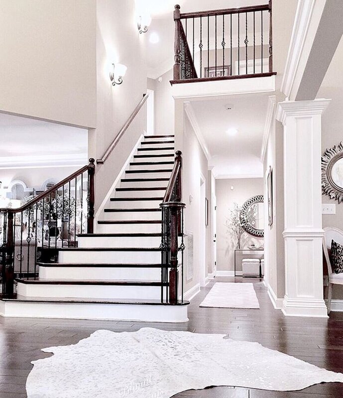 Black and white staircase