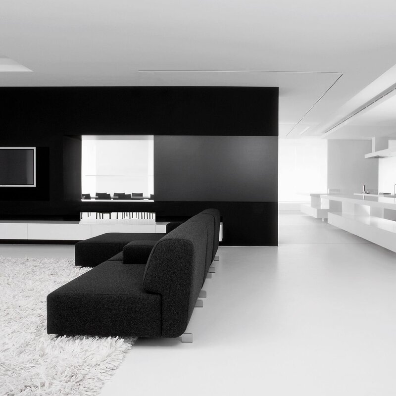 Black and white interior