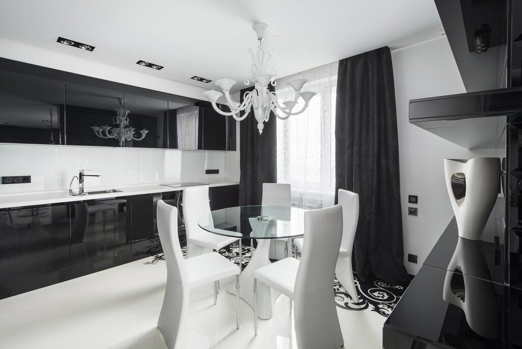 Black and white style in the interior