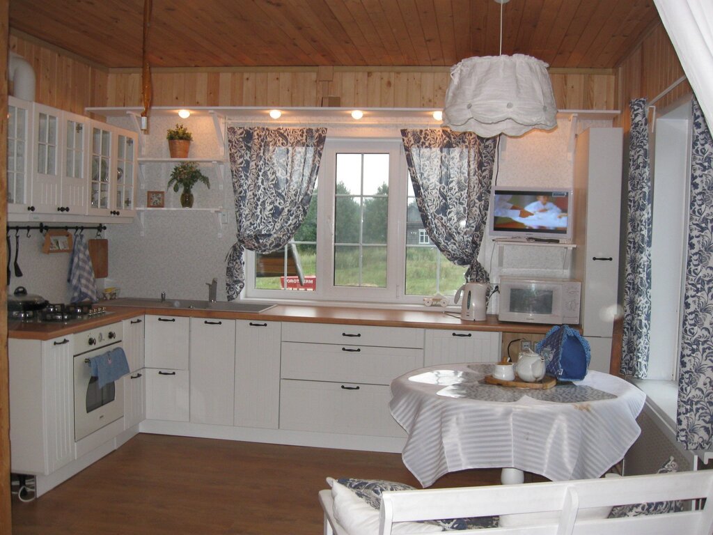 Country kitchen with a window