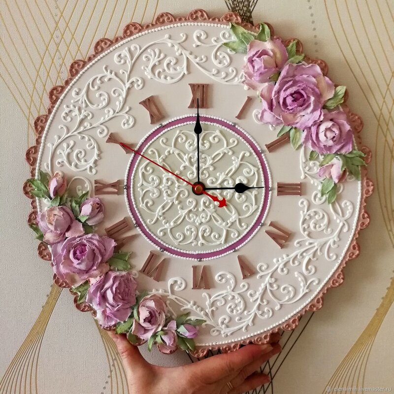 DIY clock decoration