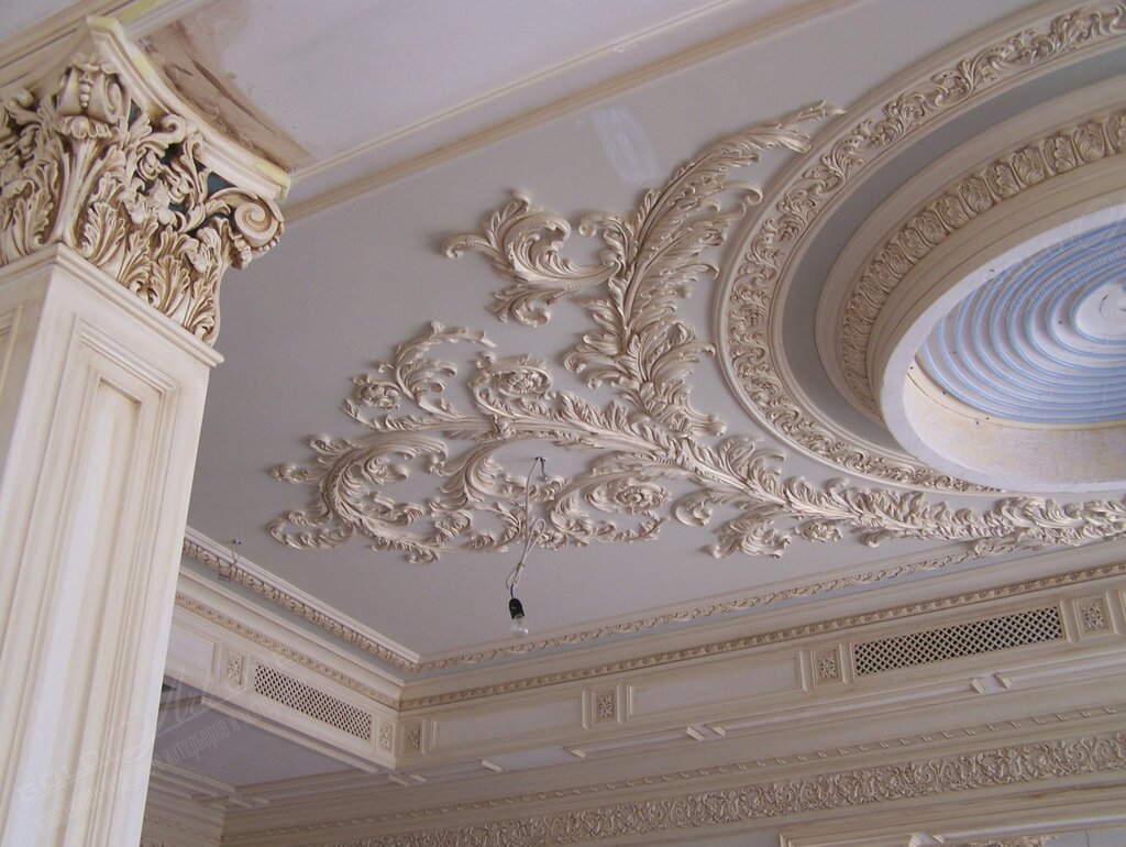 Gypsum decorative molding