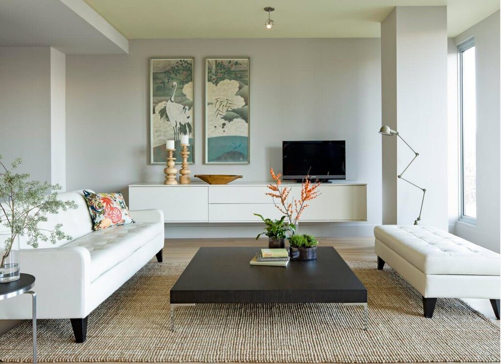 Decor of the living room in a modern style