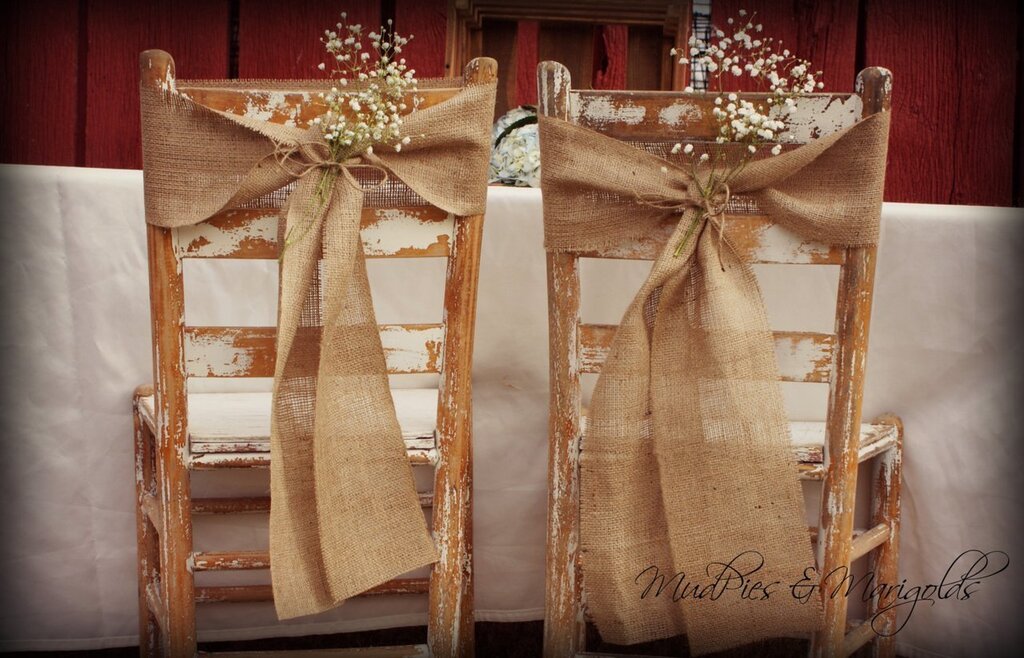 Burlap decor