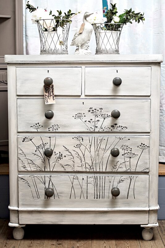 Decorating an old dresser