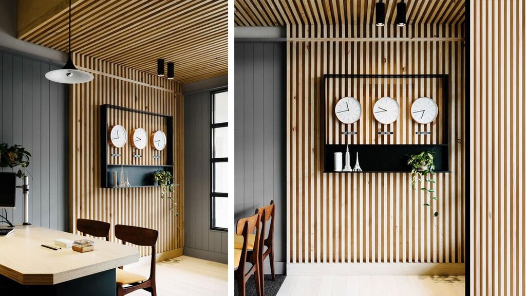 Wall decoration with bars