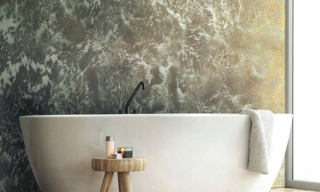 Decorative paint for bathroom walls