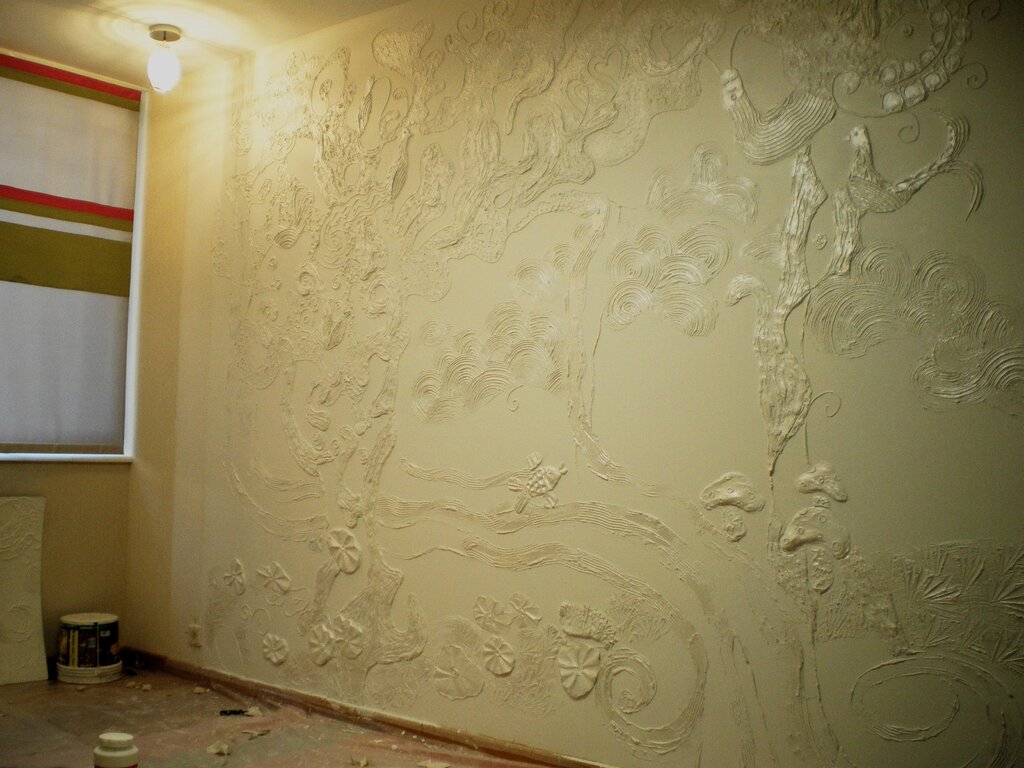 Decorative putty for walls 30 фото