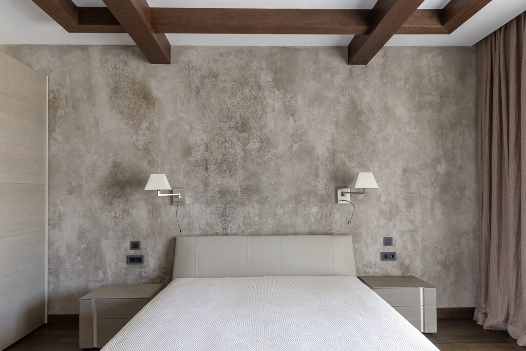 Decorative plaster alcantara